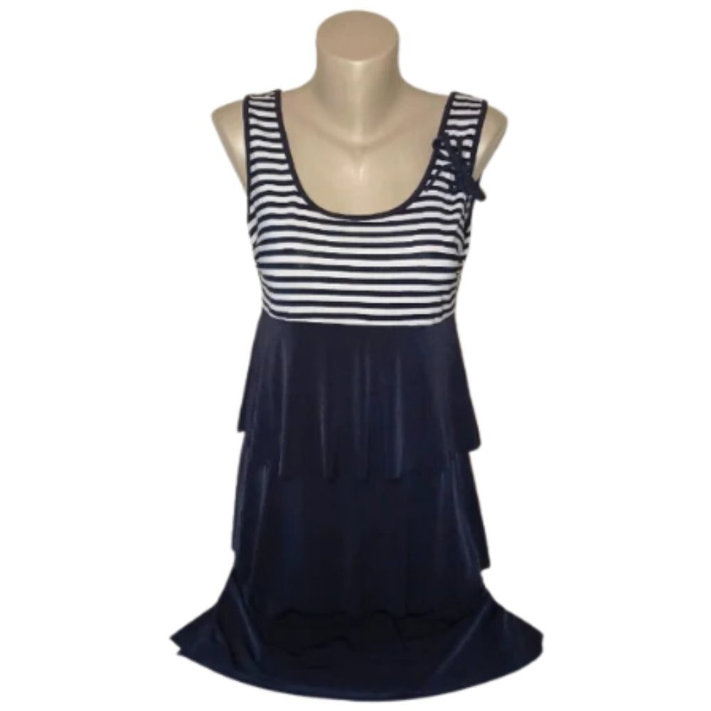 Aa Studio [8] Striped Ruffle Dress (2025)